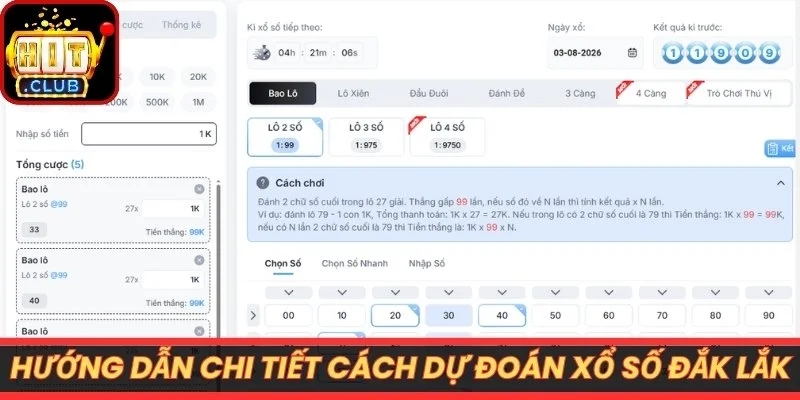 Hướng dẫn chi tiết cách dự đoán xổ số Daklak