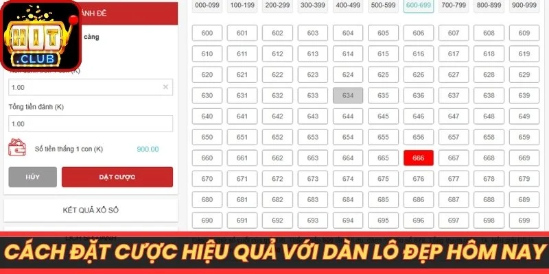 Cách đặt cược hiệu quả với dàn lô đẹp hôm nay