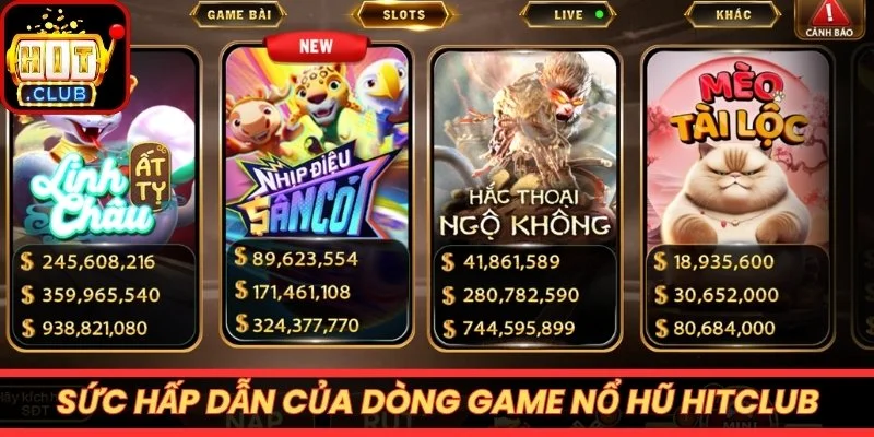 Sức hấp dẫn của dòng game nổ hũ Hitclub hiện nay