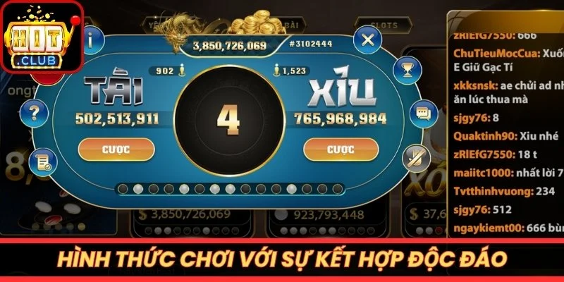 Hình thức chơi với sự kết hợp độc đáo