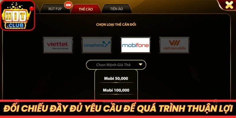 Đối chiếu đầy đủ yêu cầu để quá trình thuận lợi